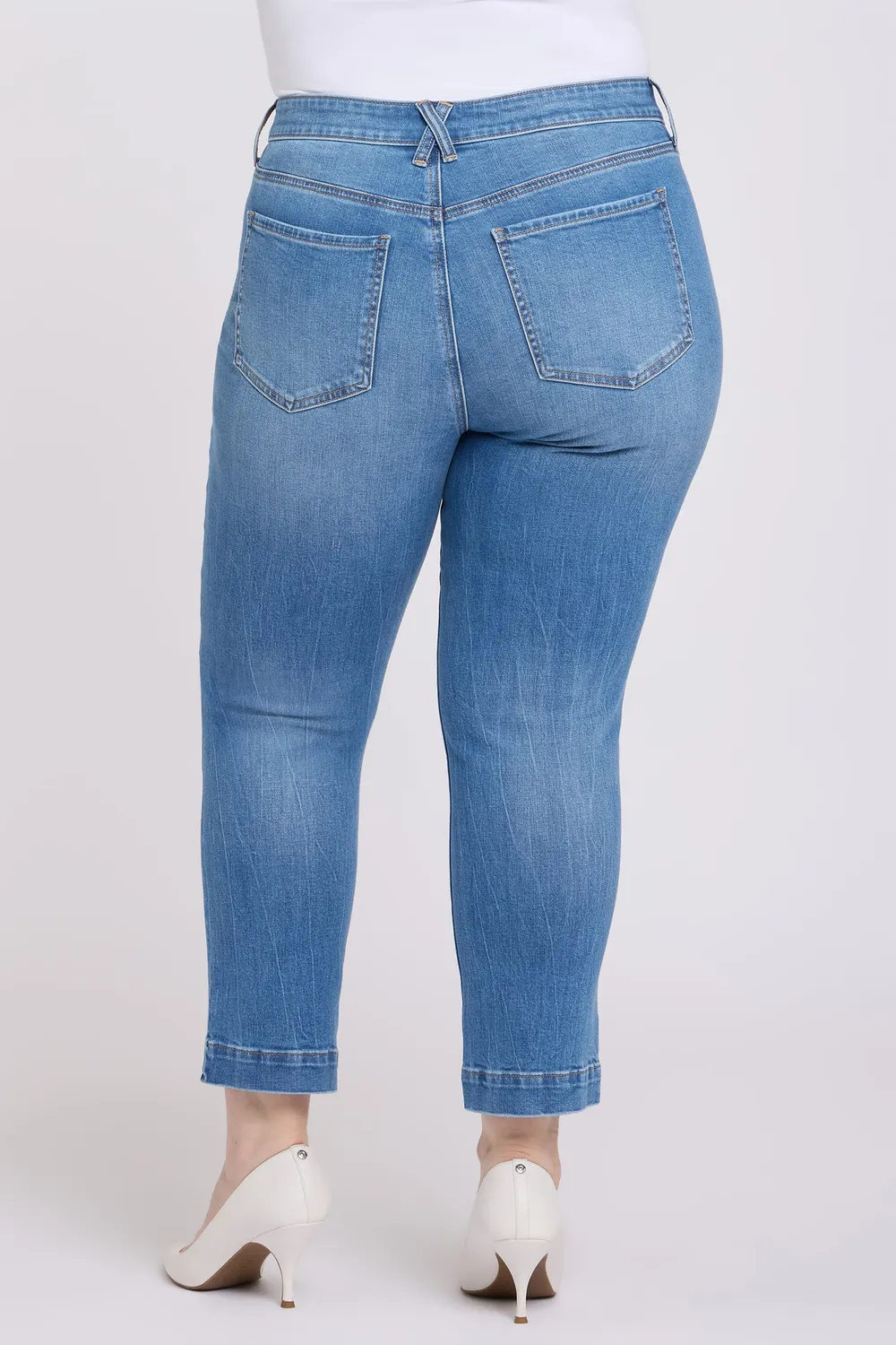 NYDJ Sheri Slim Straight Plus Jeans Pacifica schmal