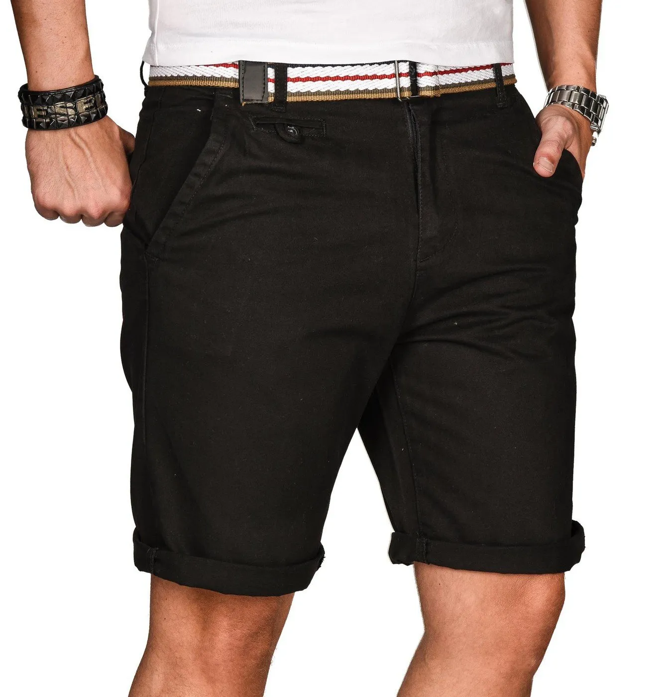 Alessandro Salvarini AS-096 Shorts Herren Baumwolle