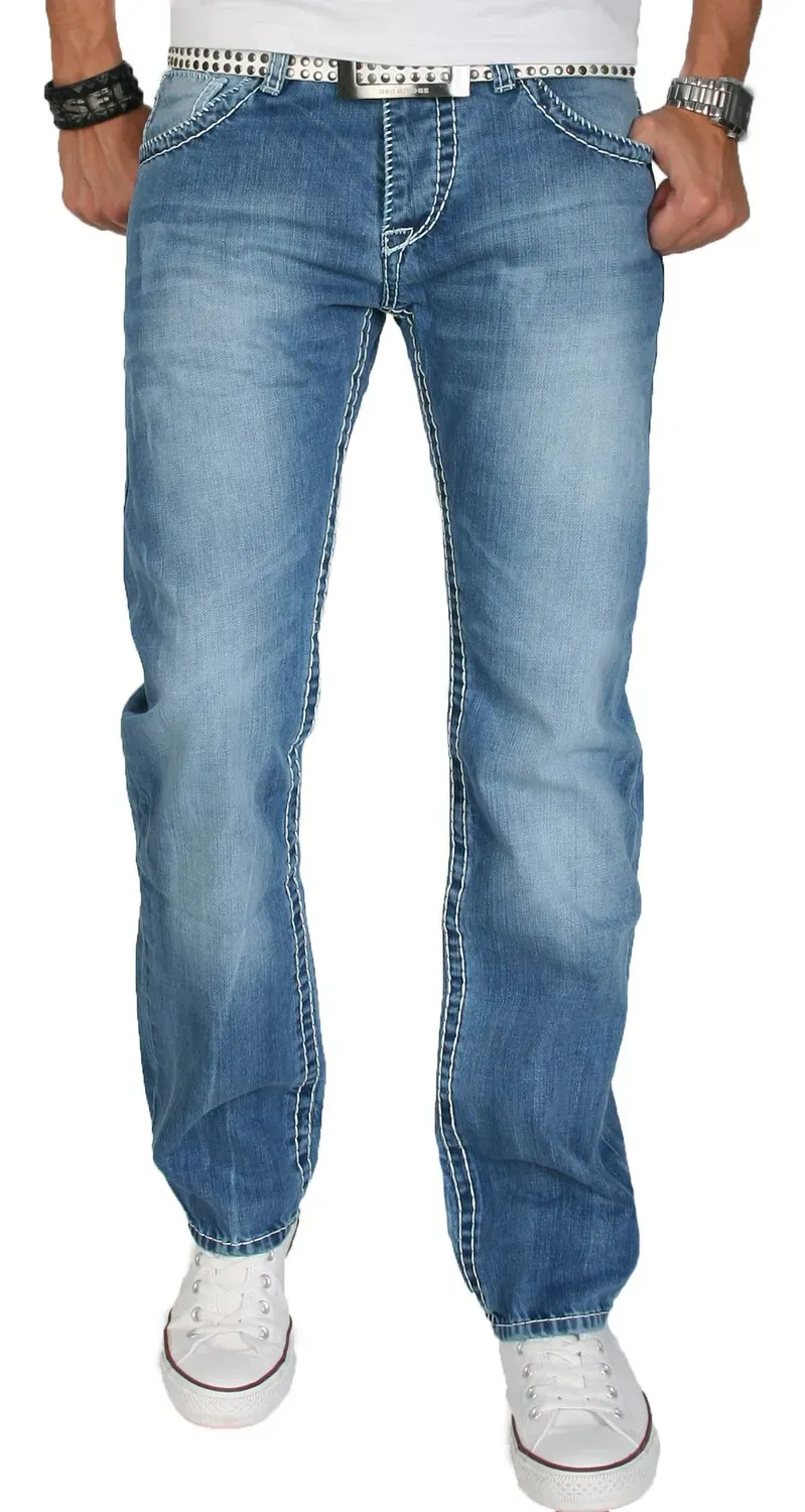Alessandro Salvarini AS006 Jeans Ice-Blue Regular Straight
