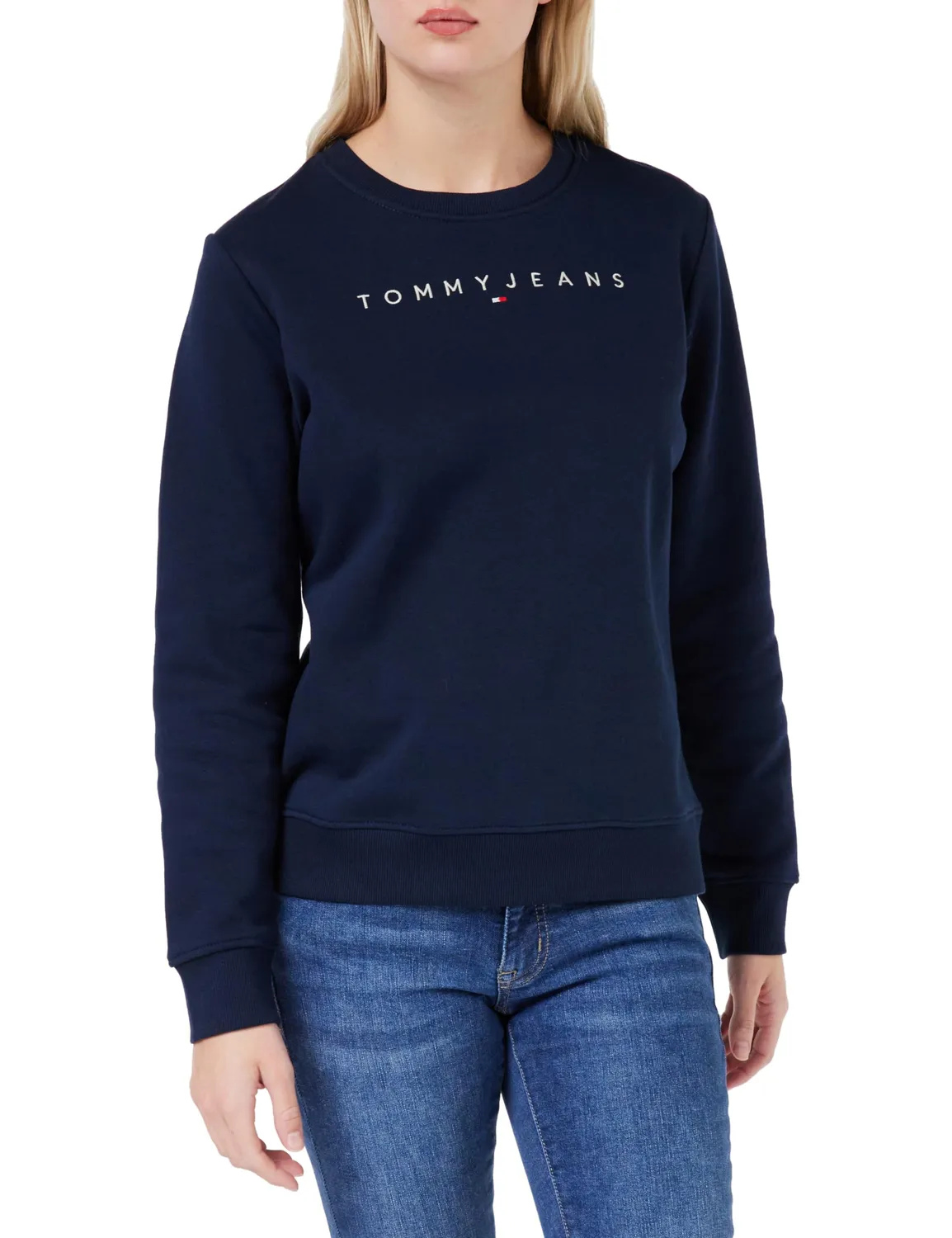 Tommy Jeans Sweatshirt Damen Regular Fit Schwarz M