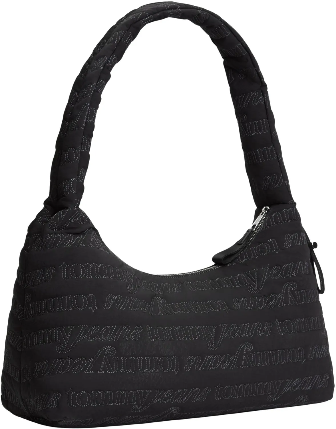 Tommy Jeans Icon Nylon Crossbody Umhängetasche schwarz