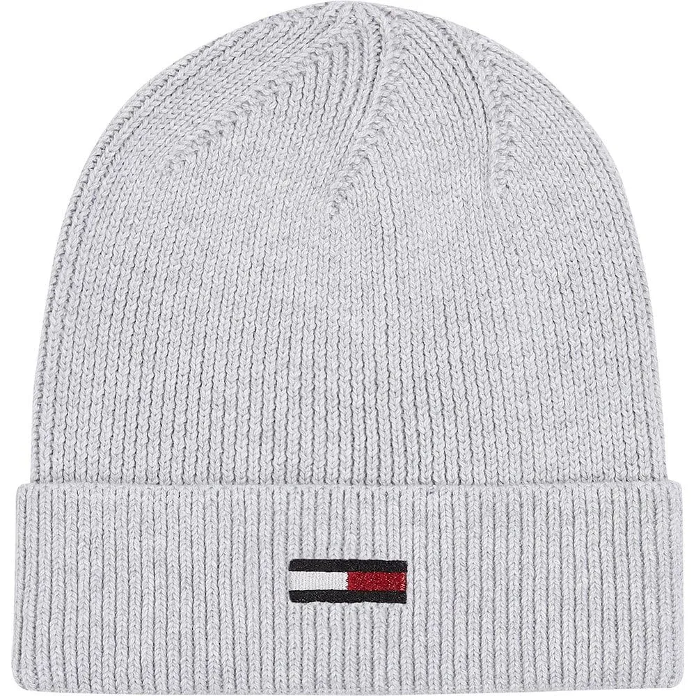 Tommy Jeans Elongated Flag Beanie Damen Mütze Beige