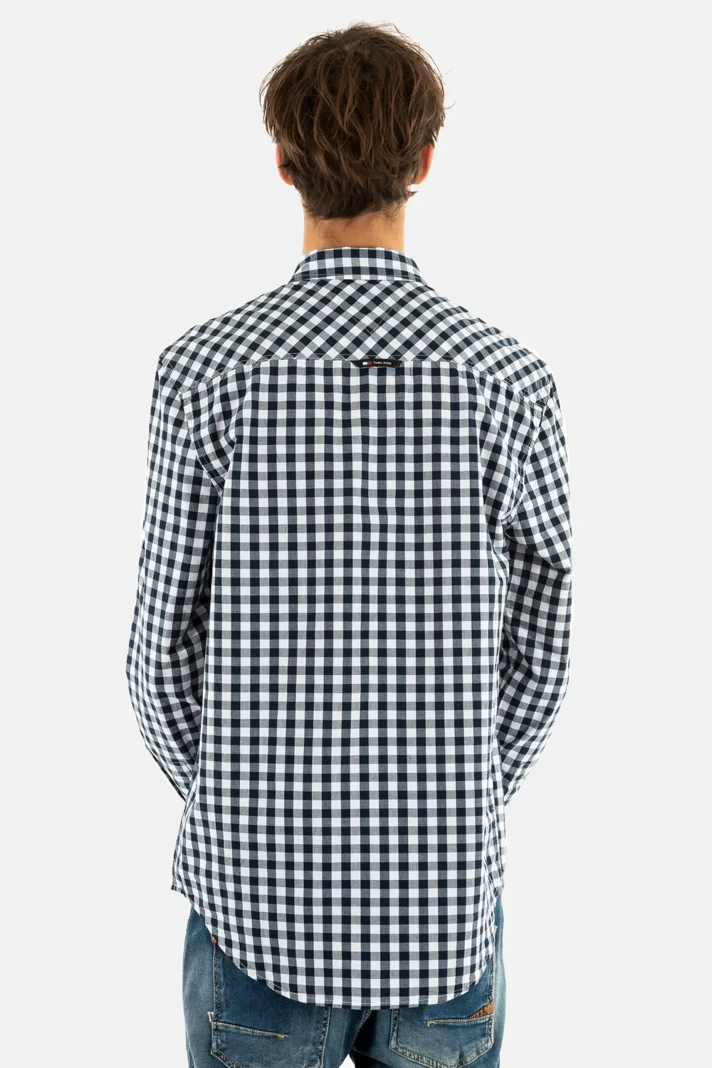 Tommy Jeans Poplin Check Shirt Regular Fit Hemd M kariert