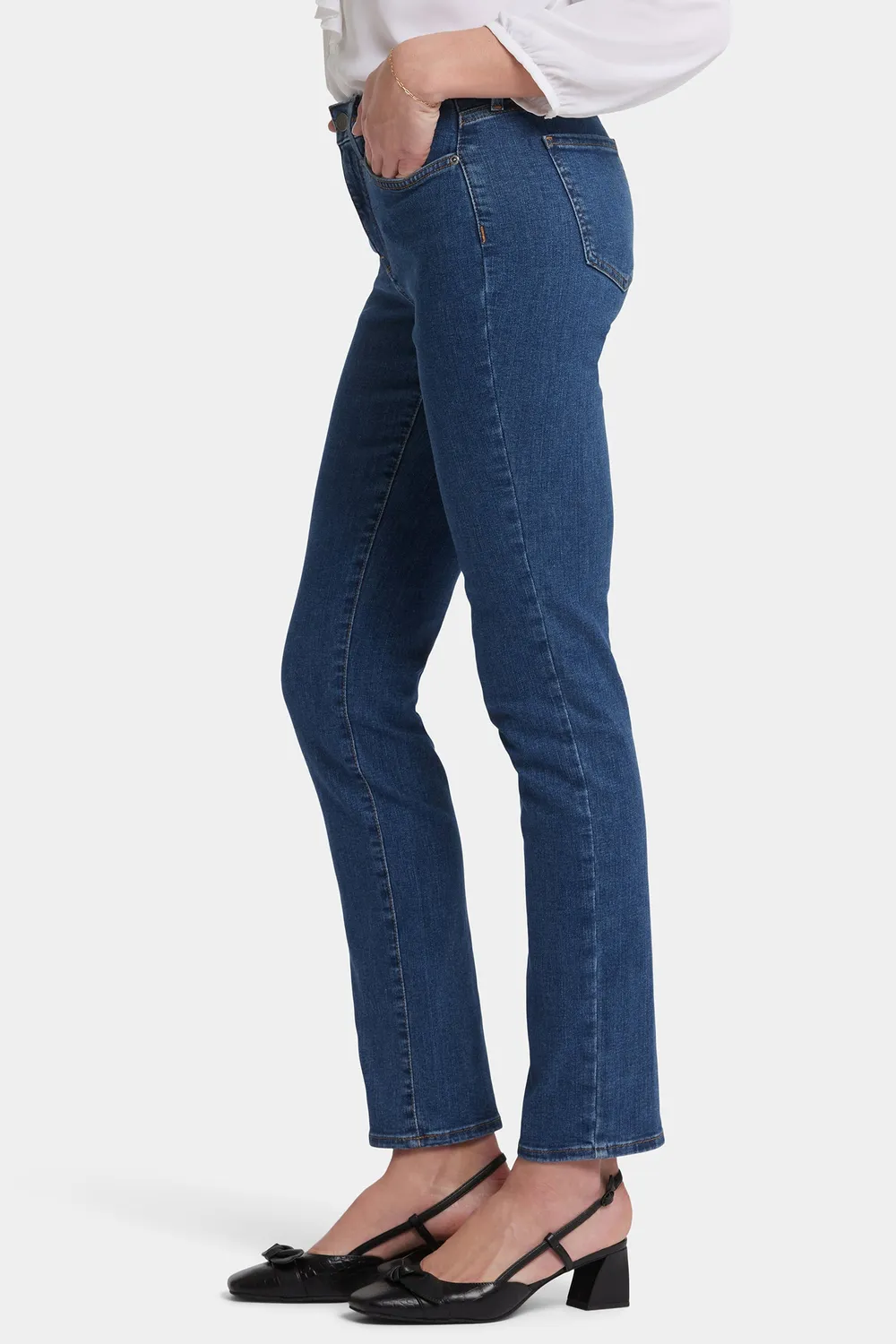 NYDJ Sheri Slim Jeans Batik Blue blau schmal