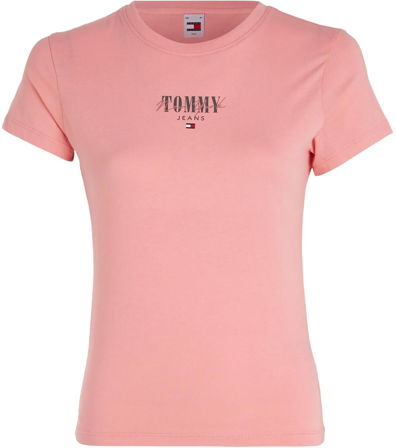 Tommy Jeans Damen T-Shirt Kurzarm Gr. L Baumwolle