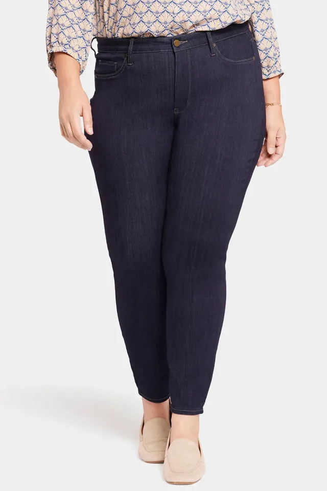 NYDJ Ami Skinny Plus-Size-Jeans Mabel blau Stretch