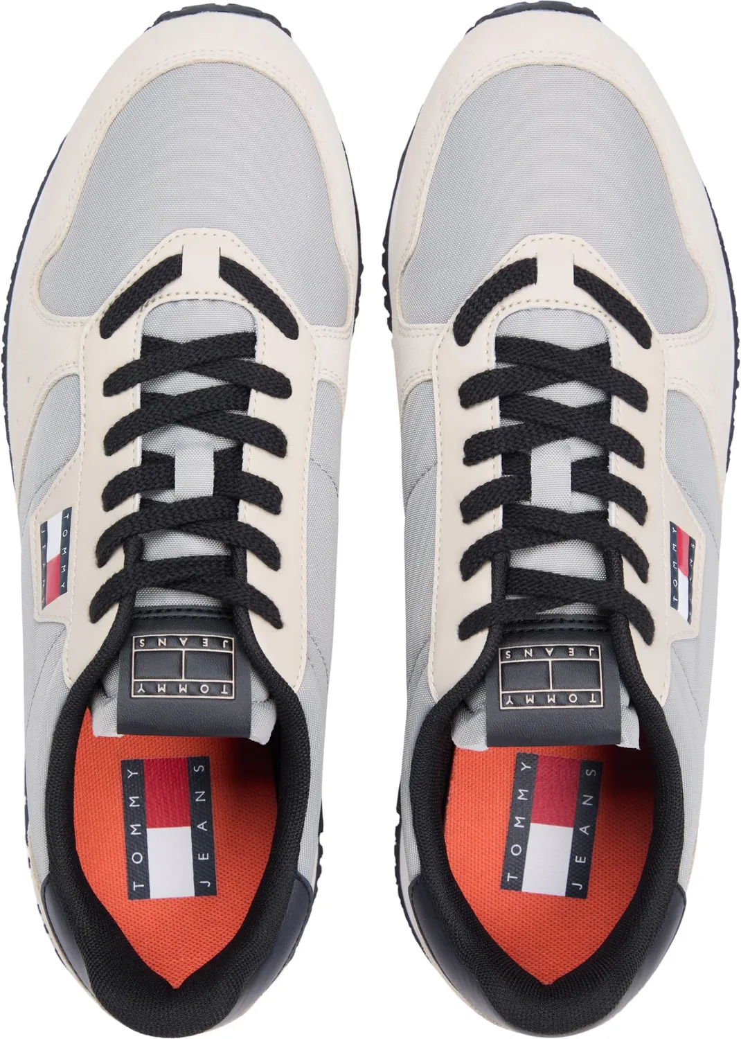 Tommy Jeans Eva Runner Leather Sneaker Herren 40 Beige