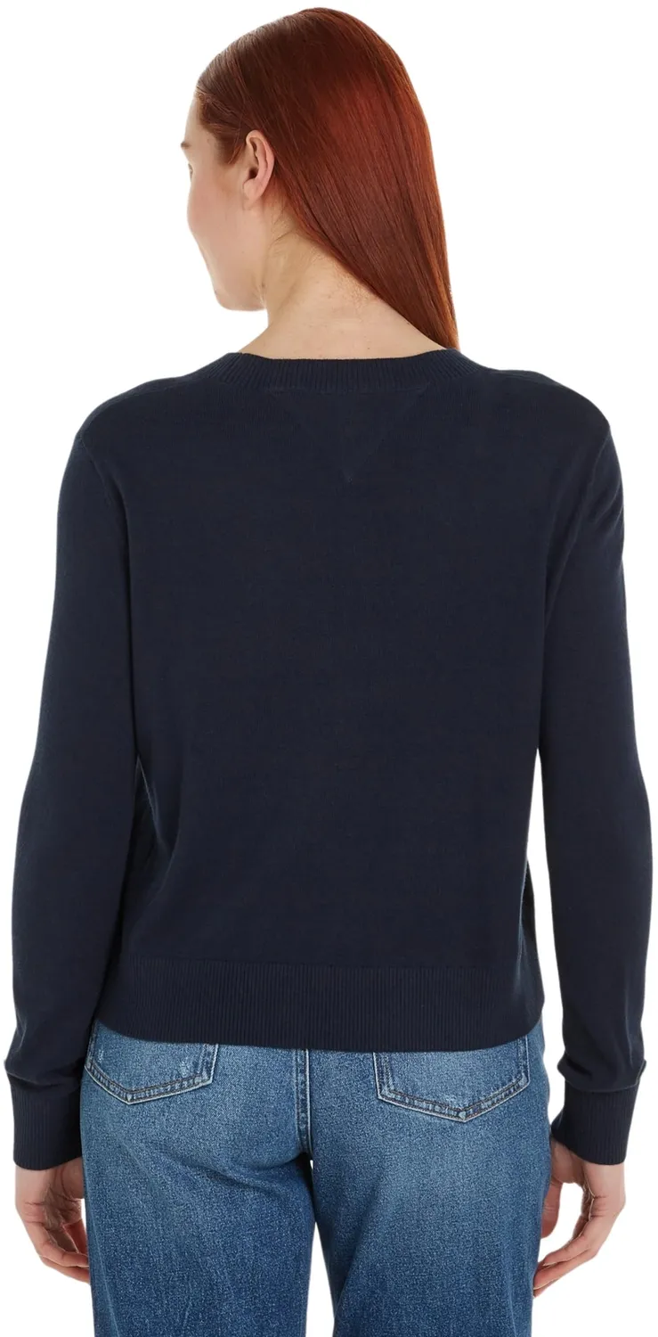 Tommy Jeans Crew Neck Damen Sweatshirt L dunkelblau