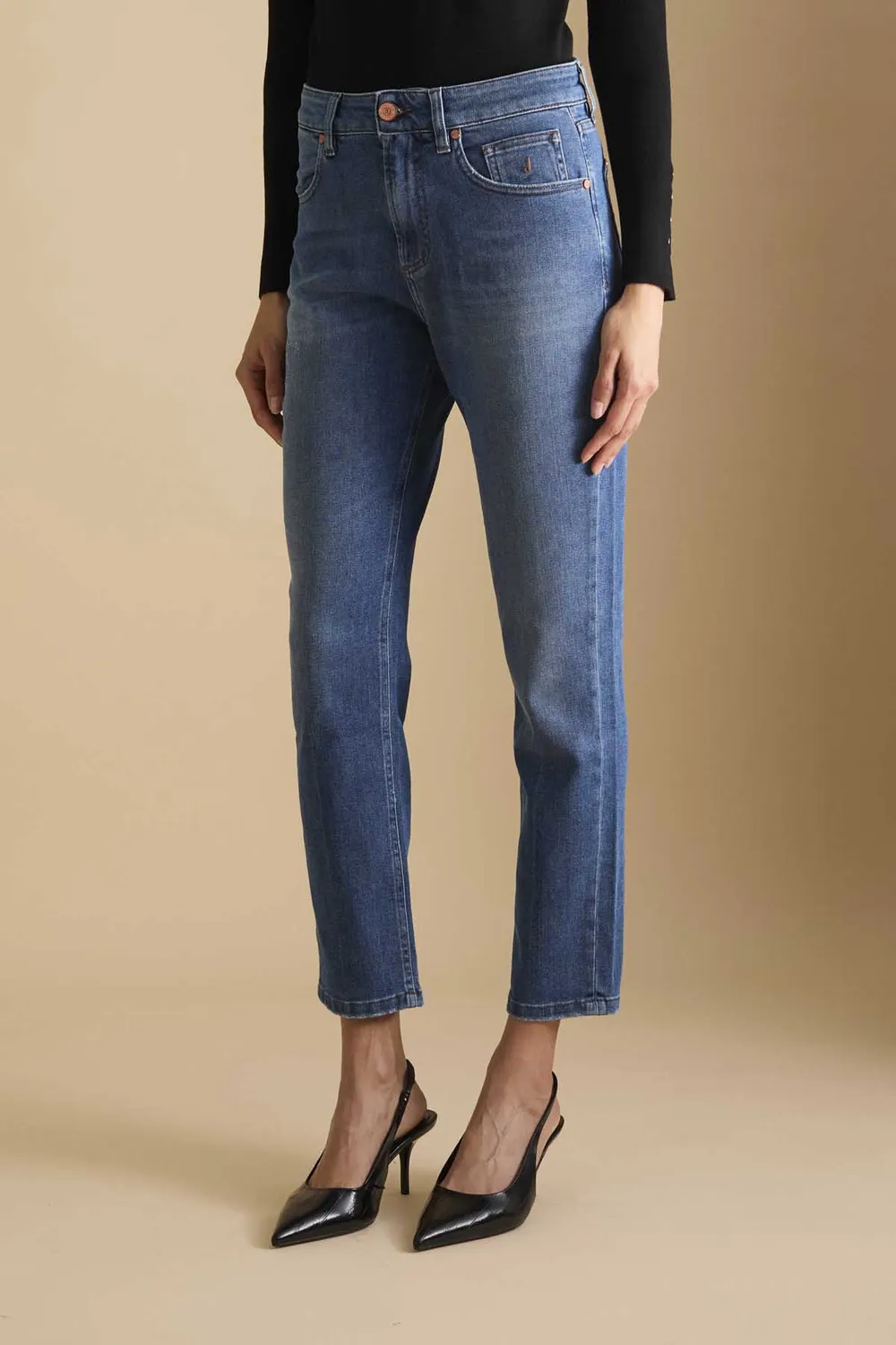 Jeckerson Jacqueline Denim Jeans mittelblau Stretch