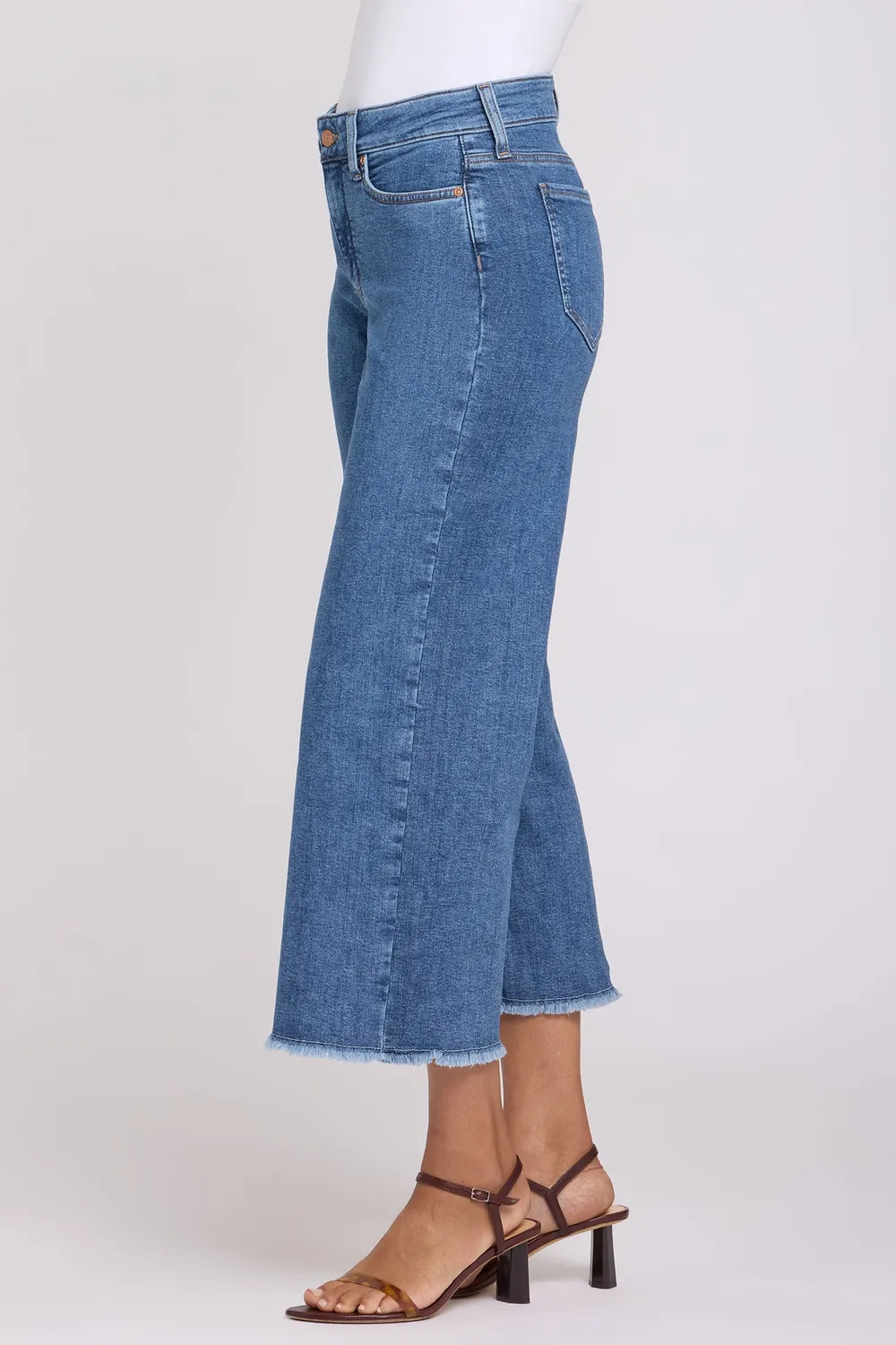 NYDJ Teresa Wide Leg Ankle Jeans Salton Indigo