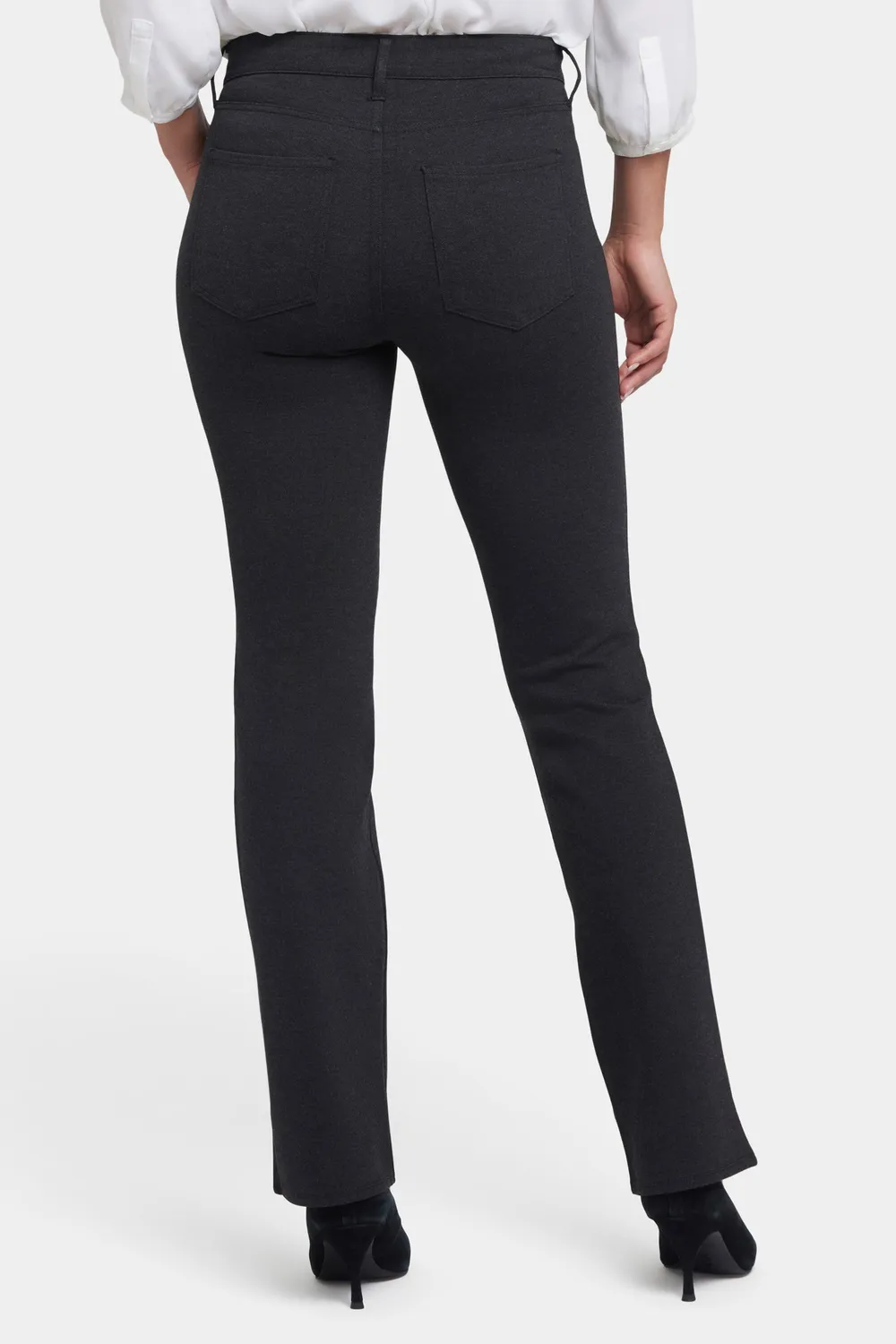 NYDJ Marilyn Straight Pants Charcoal Stoffhose Grau Shape