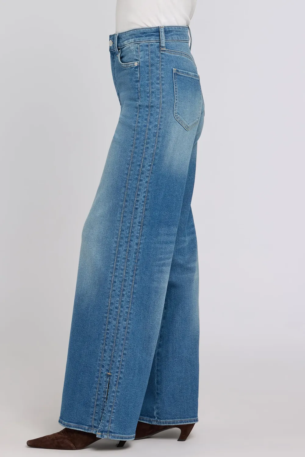 NYDJ Mia Palazzo Jeans Phlox Wide Leg hellblau