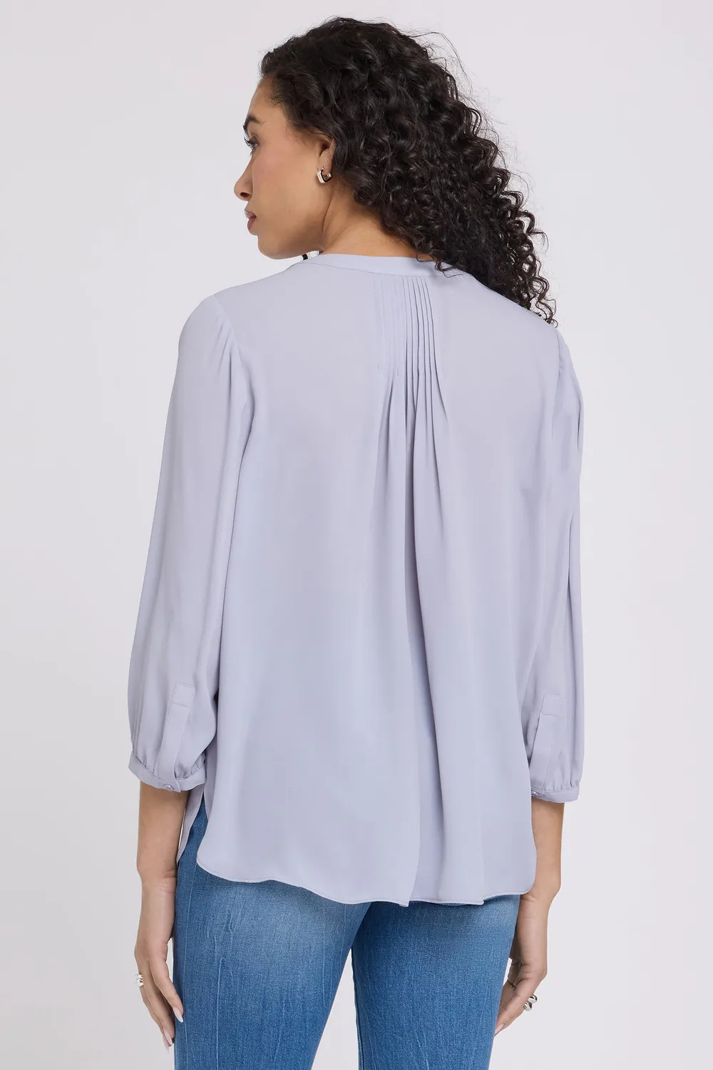 NYDJ Pintuck Bluse Vintage Lavender 3/4-Arm