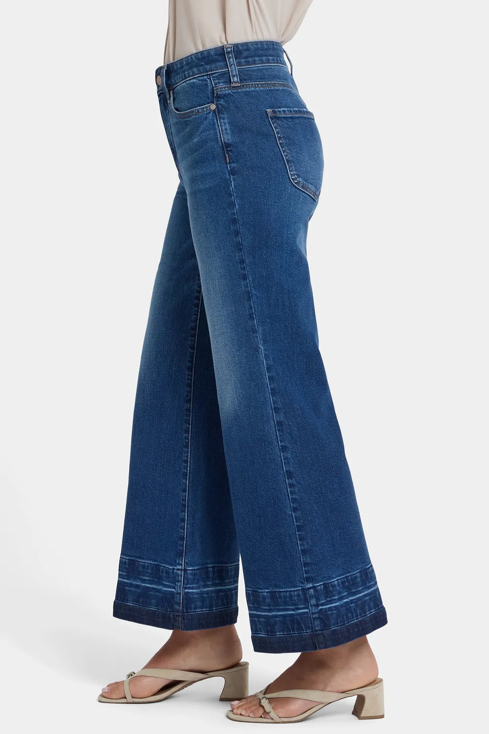 NYDJ Mia Palazzo Ankle Jeans Trail Lands Weit