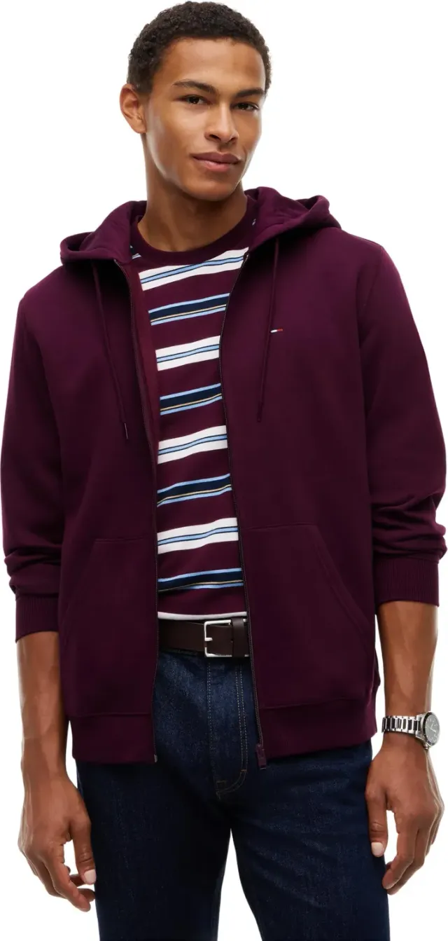 Tommy Jeans TJM DM0DM20743 Zip-Hoodie Violett XXL Fleece