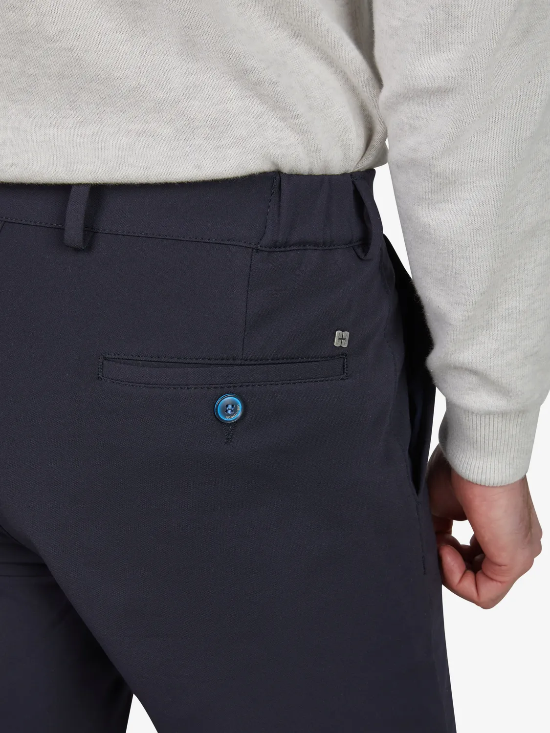 Club of Comfort Foxx 8240 Chino Hose marine Slim Stretch