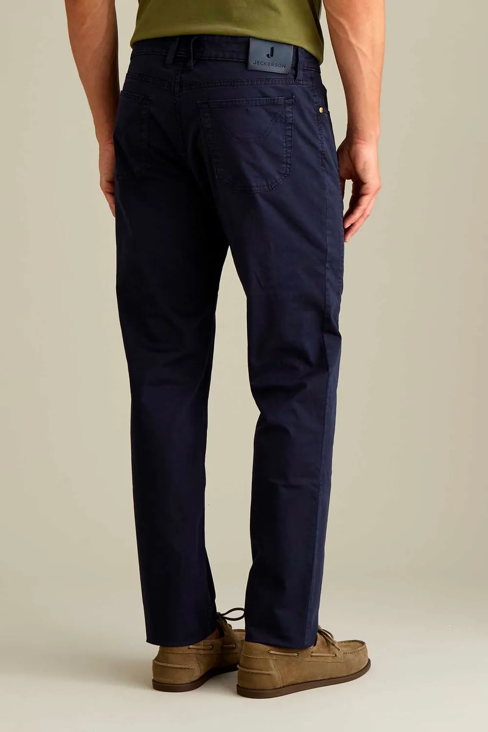 Jeckerson John Slim Fit Hose Dunkelblau Satin