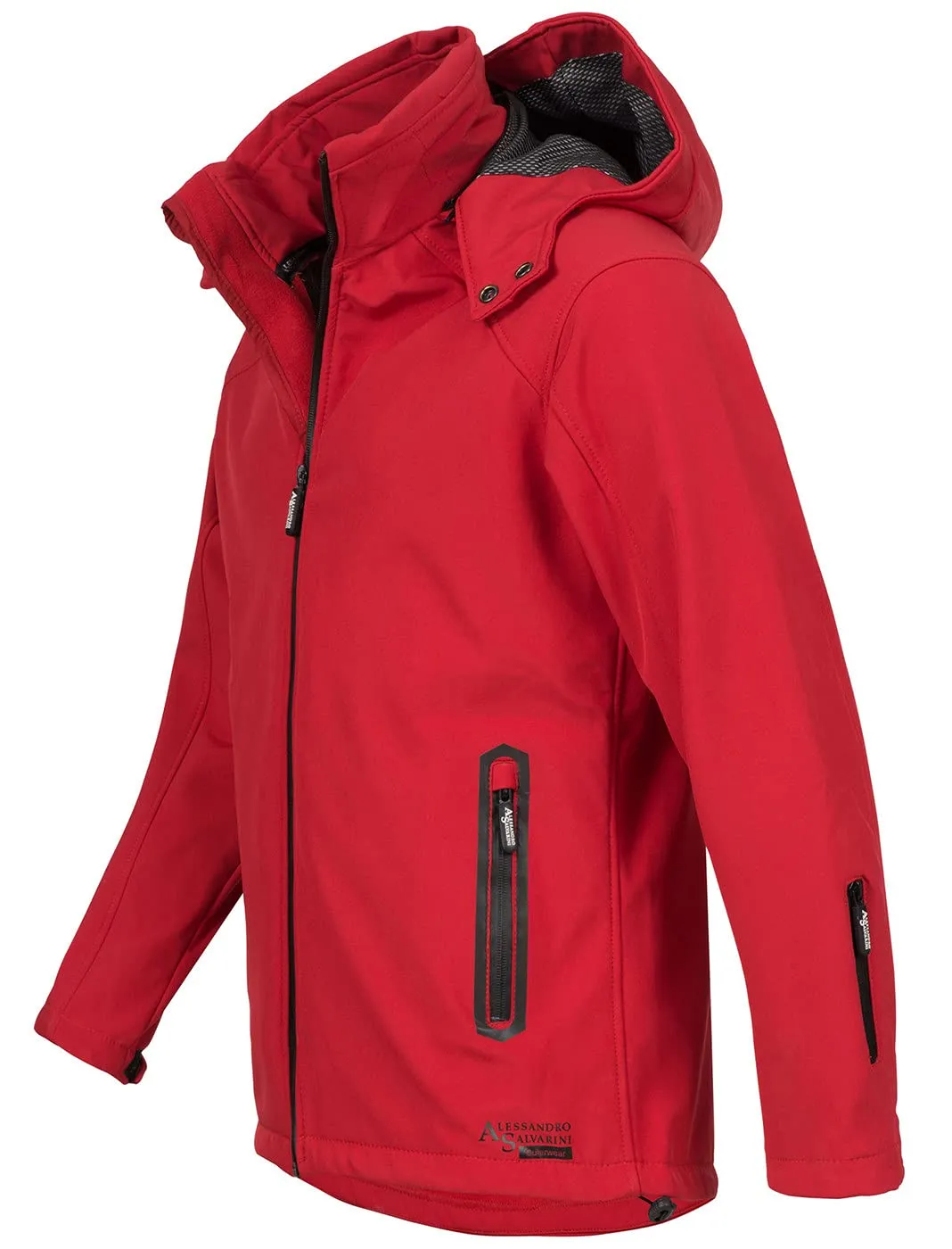 Alessandro Salvarini AS098 Softshelljacke Herren Rot Outdoor