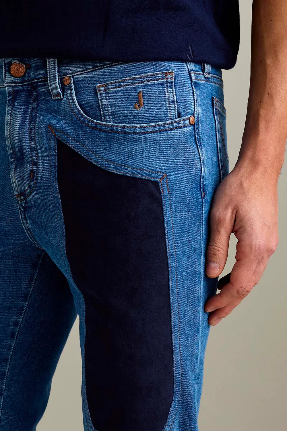 Jeckerson John Toppa Alcantara Jeans Slim Fit Blau