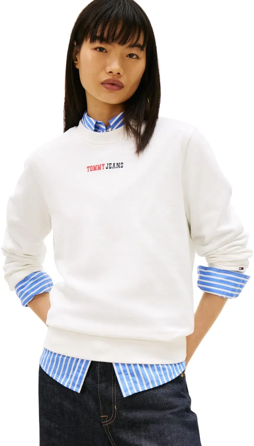 Tommy Jeans Logo 2 Crew Sweatshirt Blau Gr M