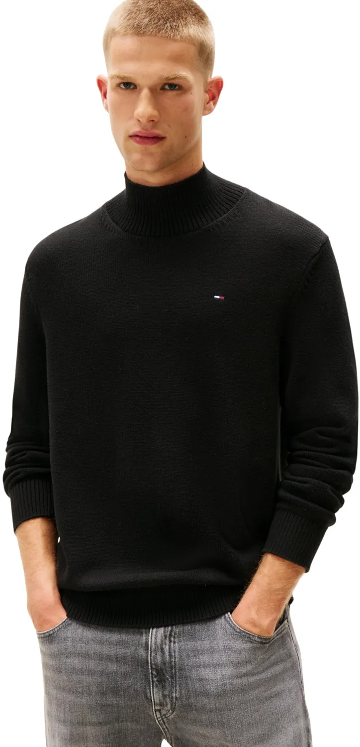Tommy Jeans TJM Slim Sweat Pullover Herren Schwarz L?
