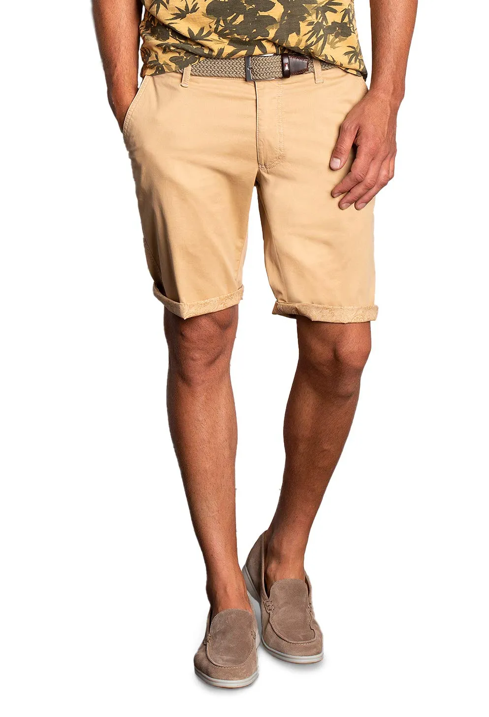 Aubi High Flex 688 Shorts Paisley Beige Gr.23