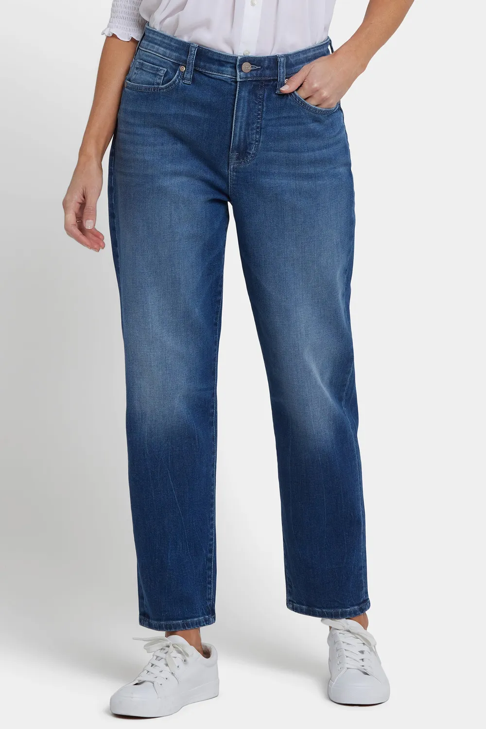 NYDJ Boyfriend Jeans Cool Marine Blau relaxed
