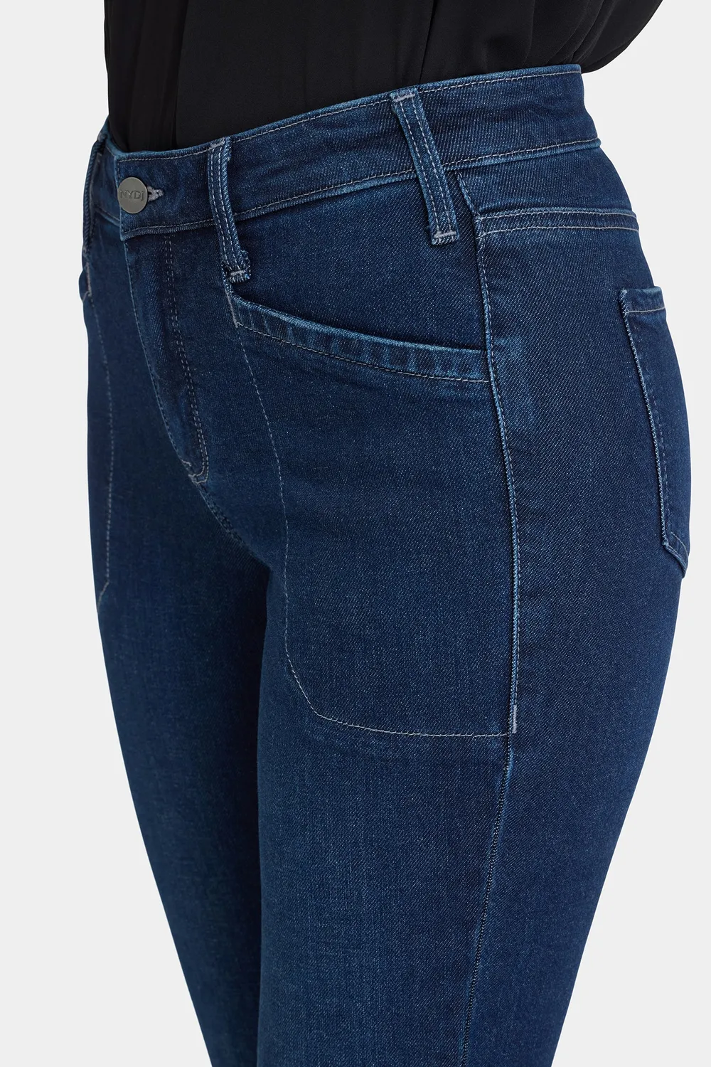 NYDJ Sheri Slim Jeans Ink Skyline Petite dunkelblau