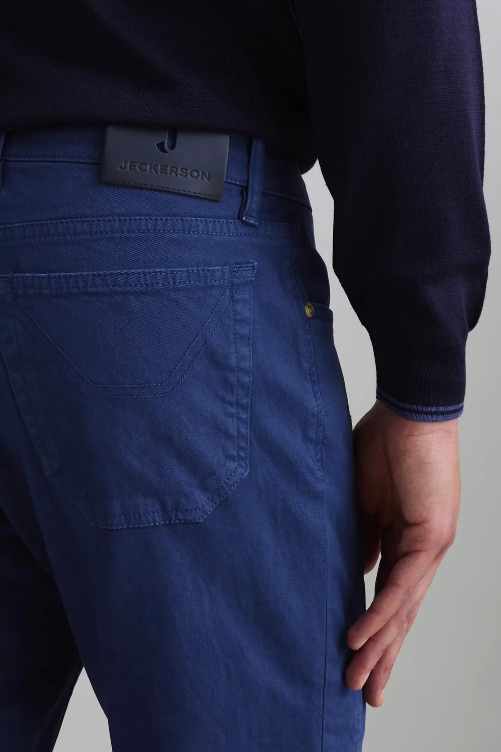 Jeckerson John Toppa Hose Slim Fit meeresblau Gabardine