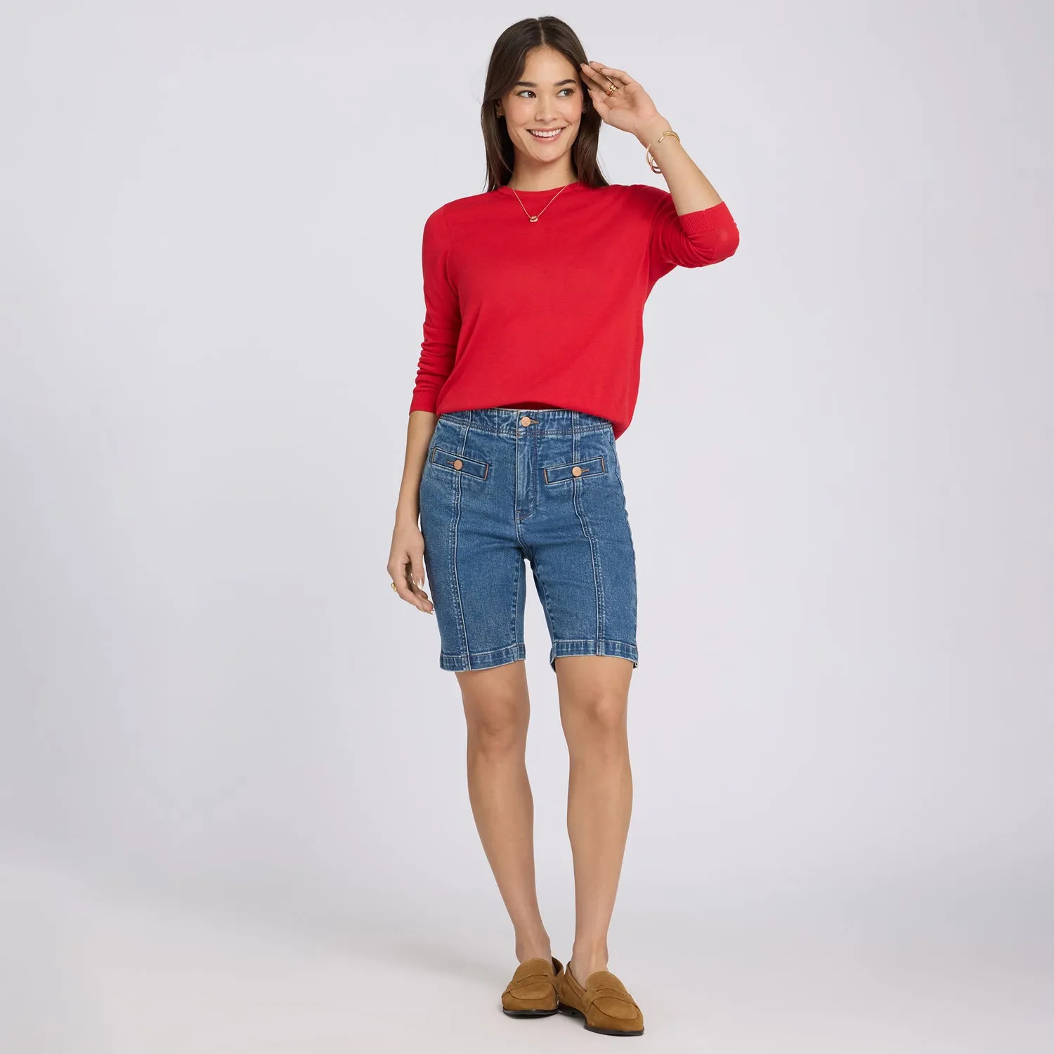 NYDJ Ella Denim Shorts Salton High Rise