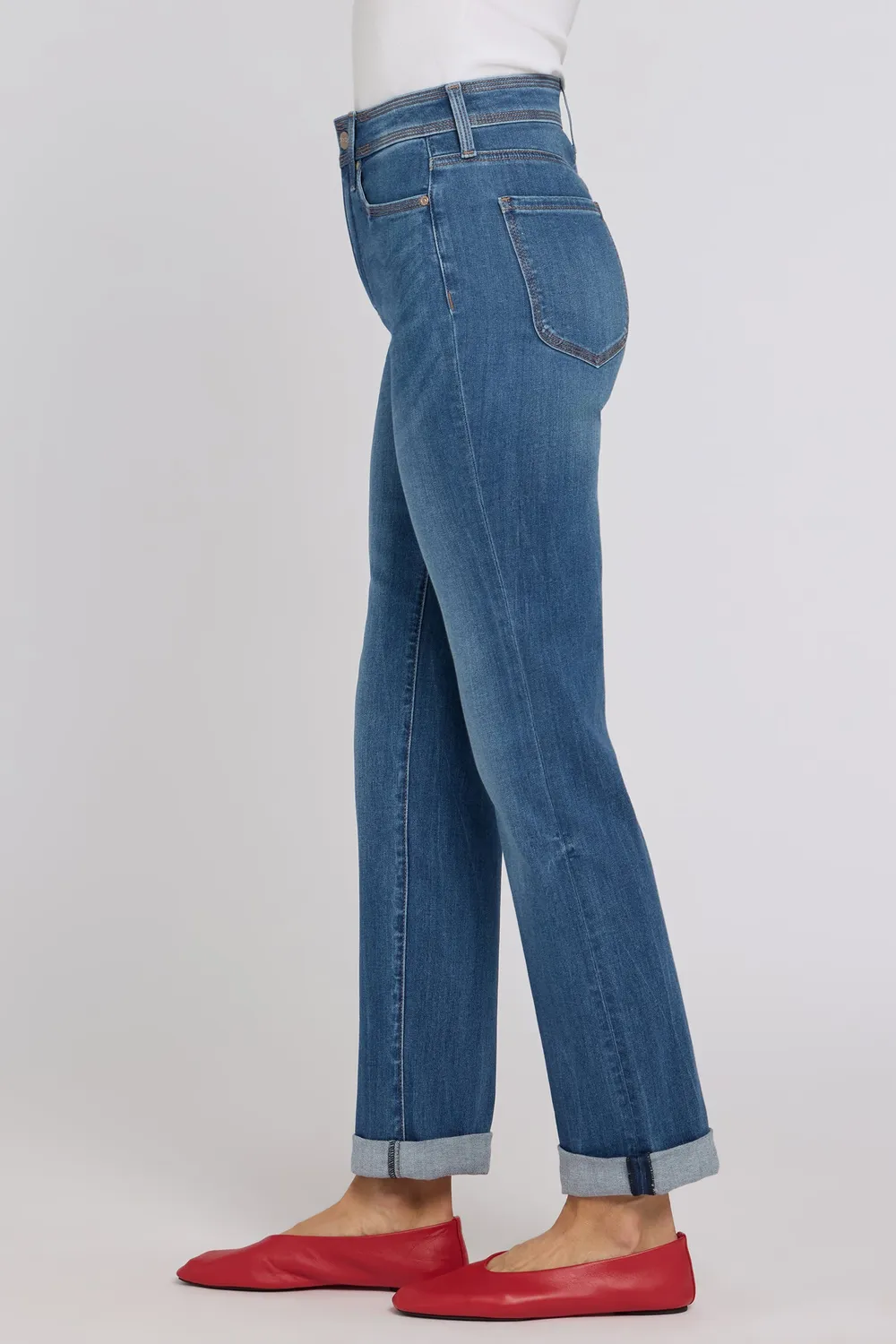NYDJ Marilyn Straight Jeans Petite Wild River Stretch