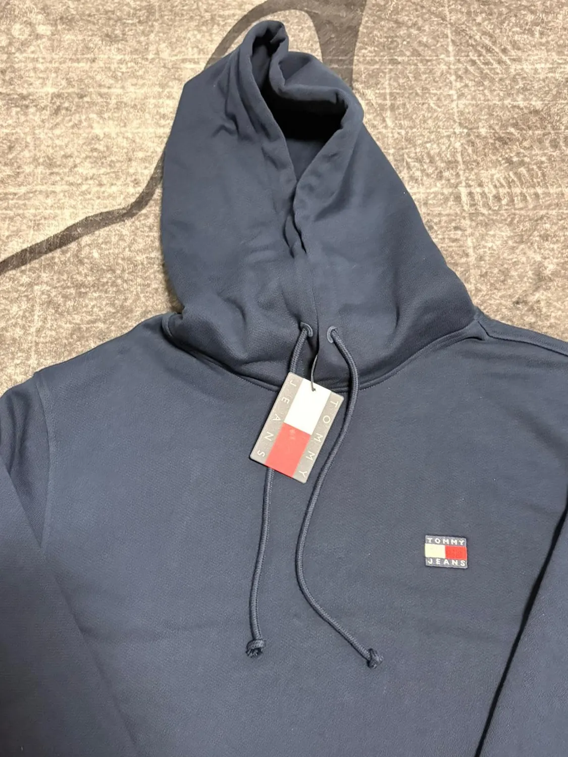 Tommy Jeans TJM Reg Badge DM0DM21922 Hoodie Blue Storm