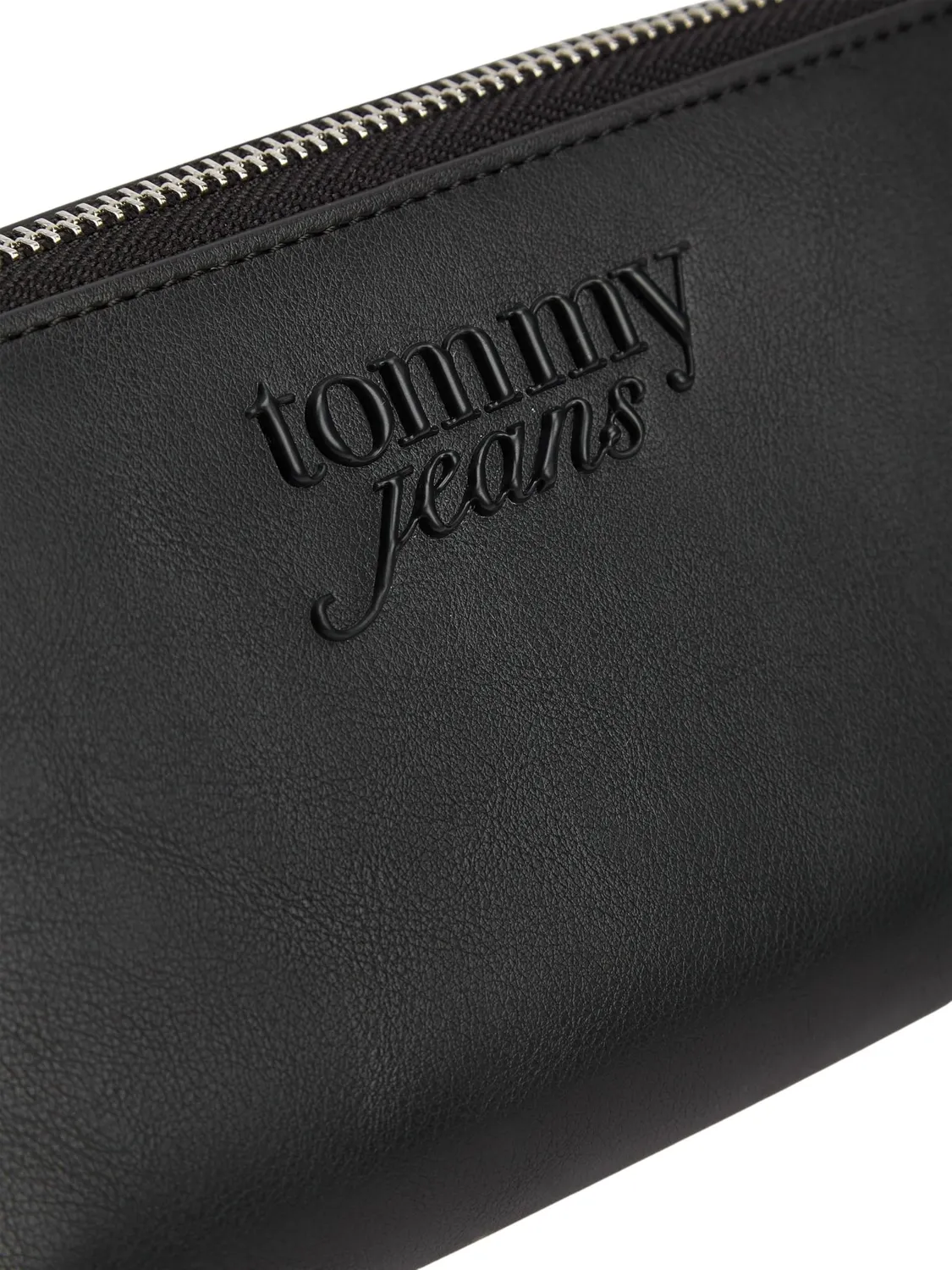 Tommy Jeans Purse Large Geldbörse Schwarz zum Umhängen