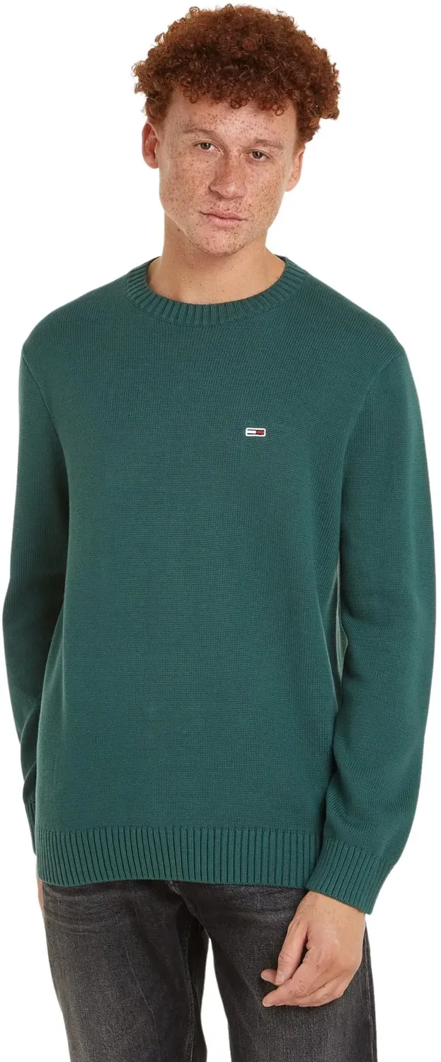 Tommy Jeans Pullover Rundhals Court Green Grün