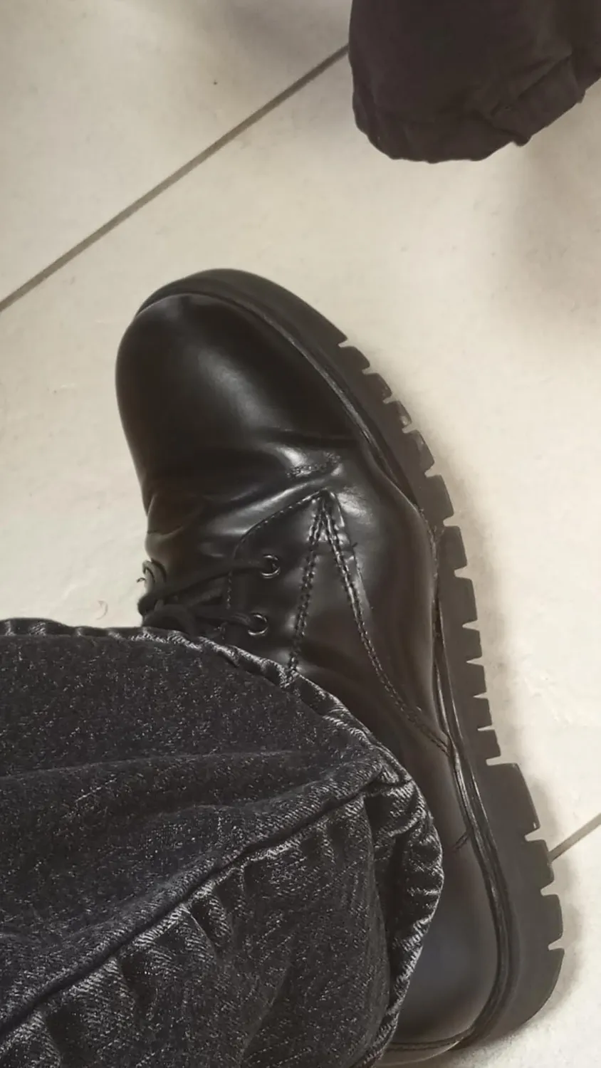 Tommy Jeans Mid Boot Schnürstiefel Damen Lack 38 EU
