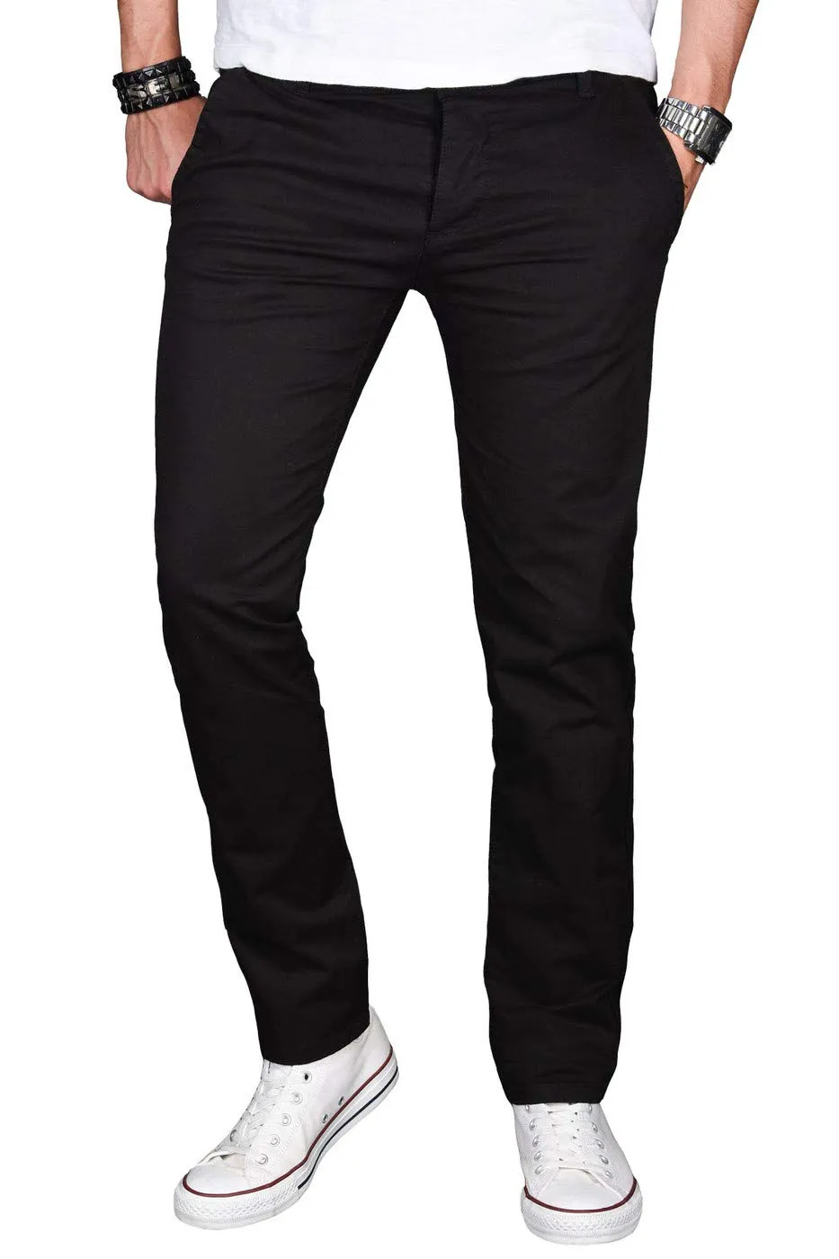Alessandro Salvarini AS024 Chino Herren Regular Slim