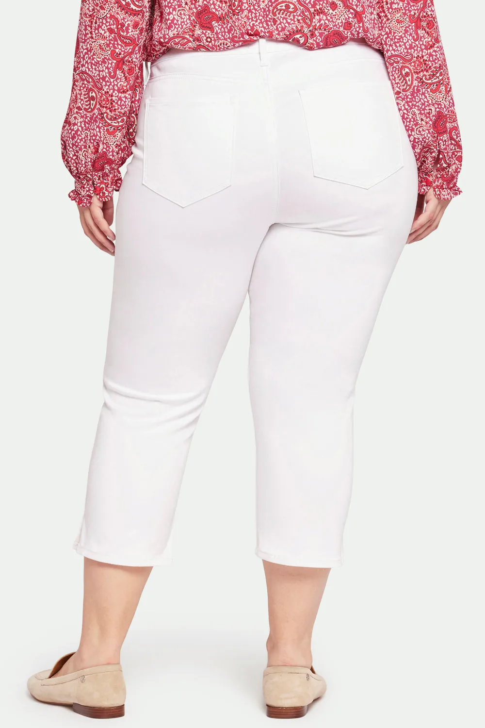 NYDJ Chloe Capri Jeans Optic White verkürzt Plus