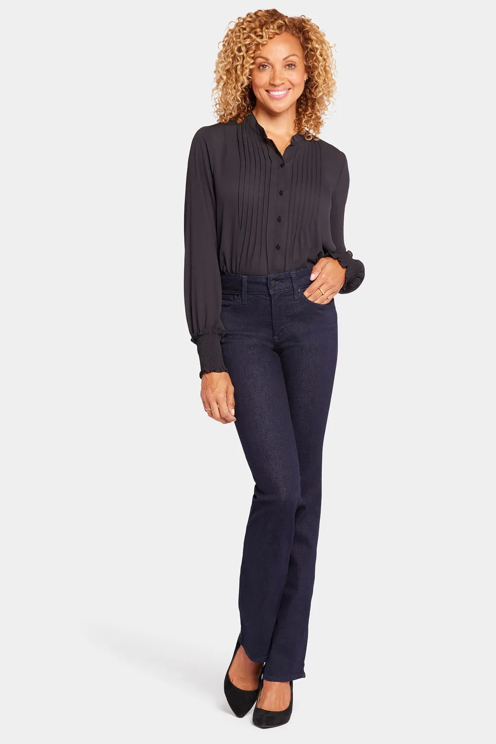 NYDJ Barbara Bootcut Jeans Rinse Blau klassisch