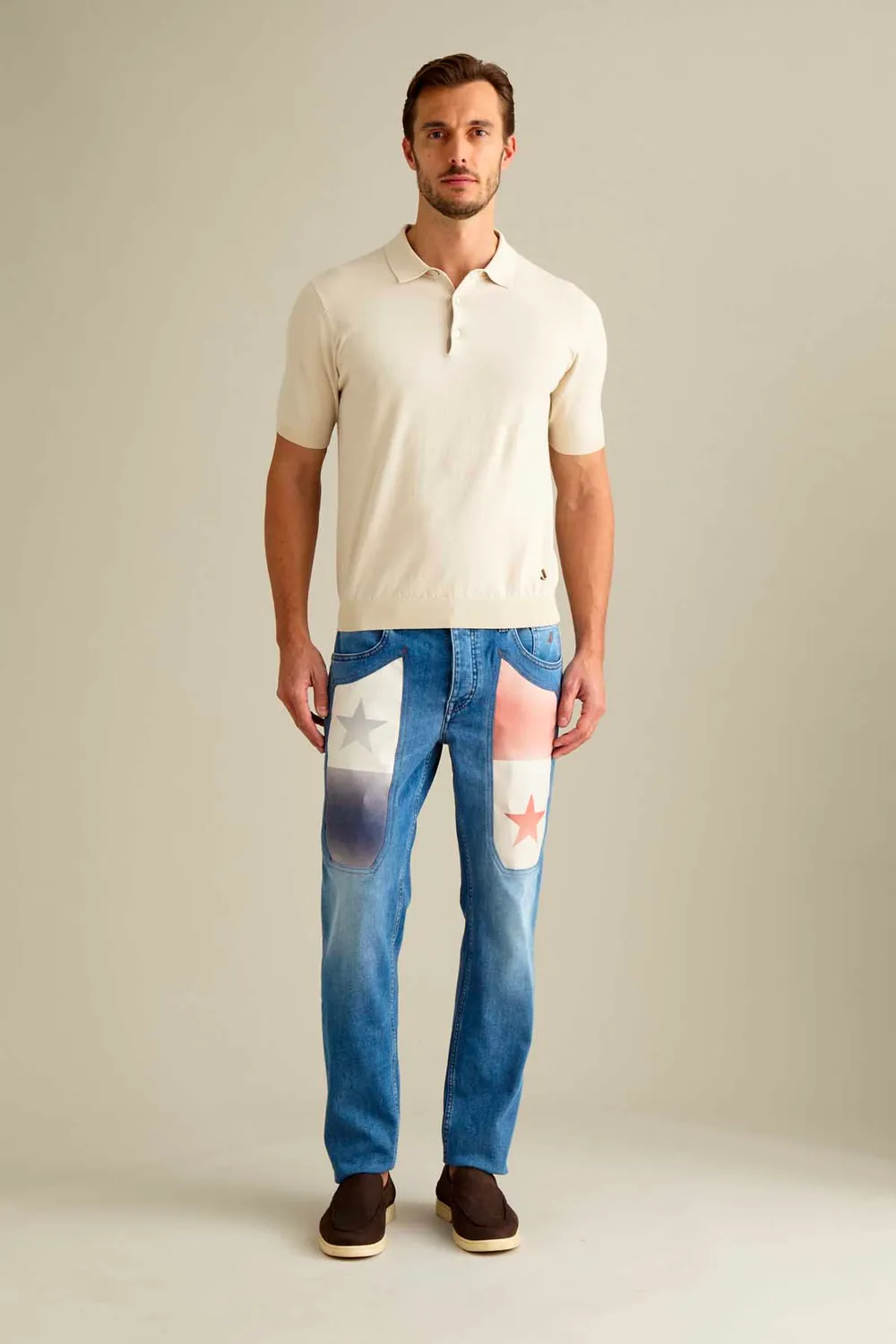 Jeckerson Anniversary Slim Fit Jeans Mittelblau Panama