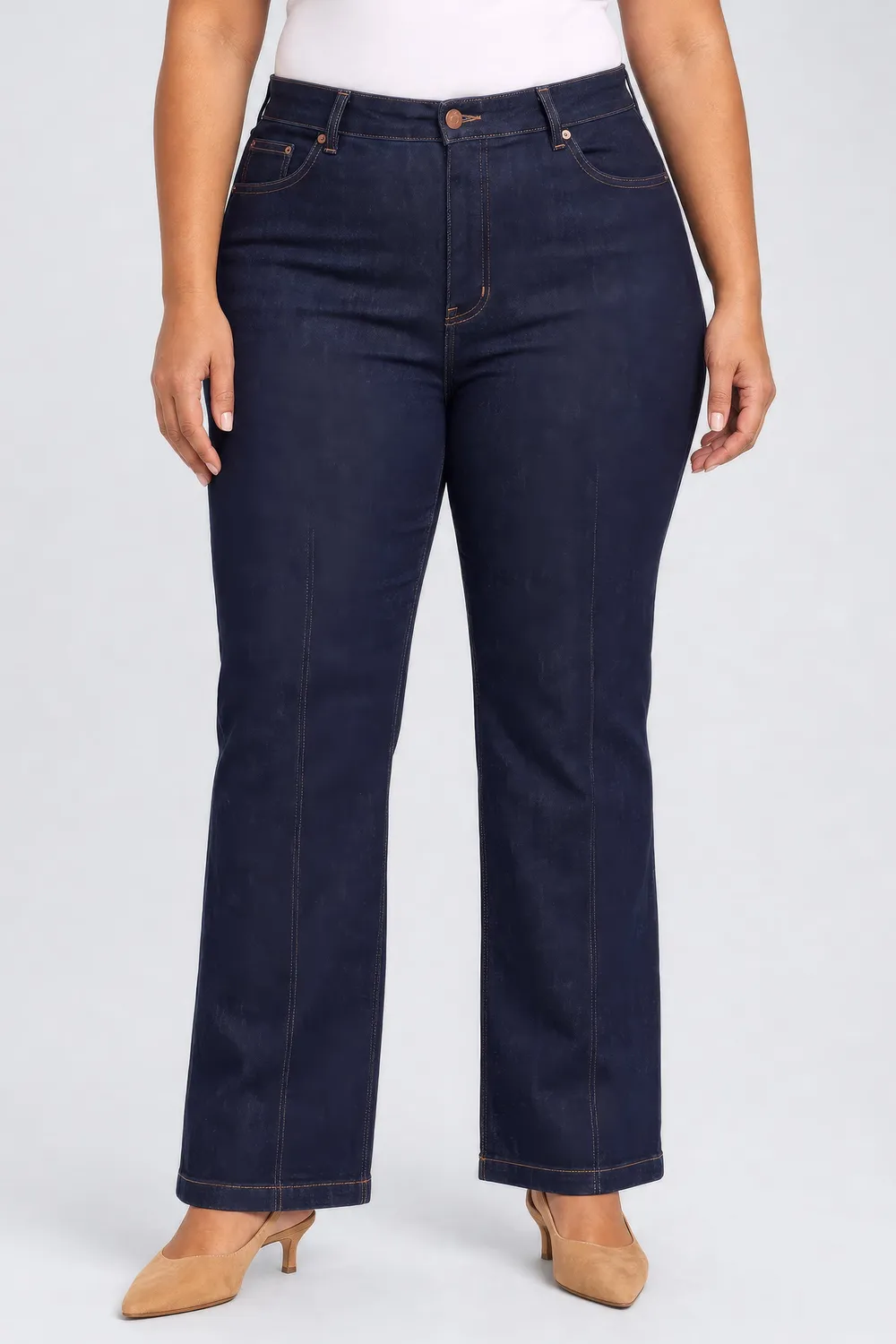 NYDJ Mia Palazzo Jeans Plus Size Rinse weit
