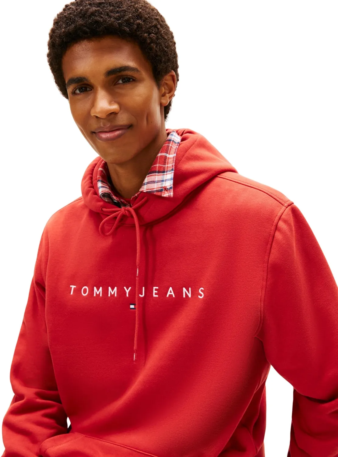 Tommy Jeans Linear Logo Hoodie Herren Gr. M Kapuze