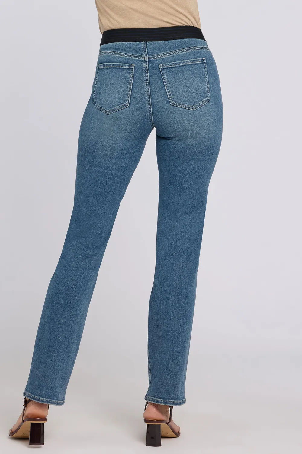 NYDJ No Gapper Marilyn Straight Jeans Breezy Palms