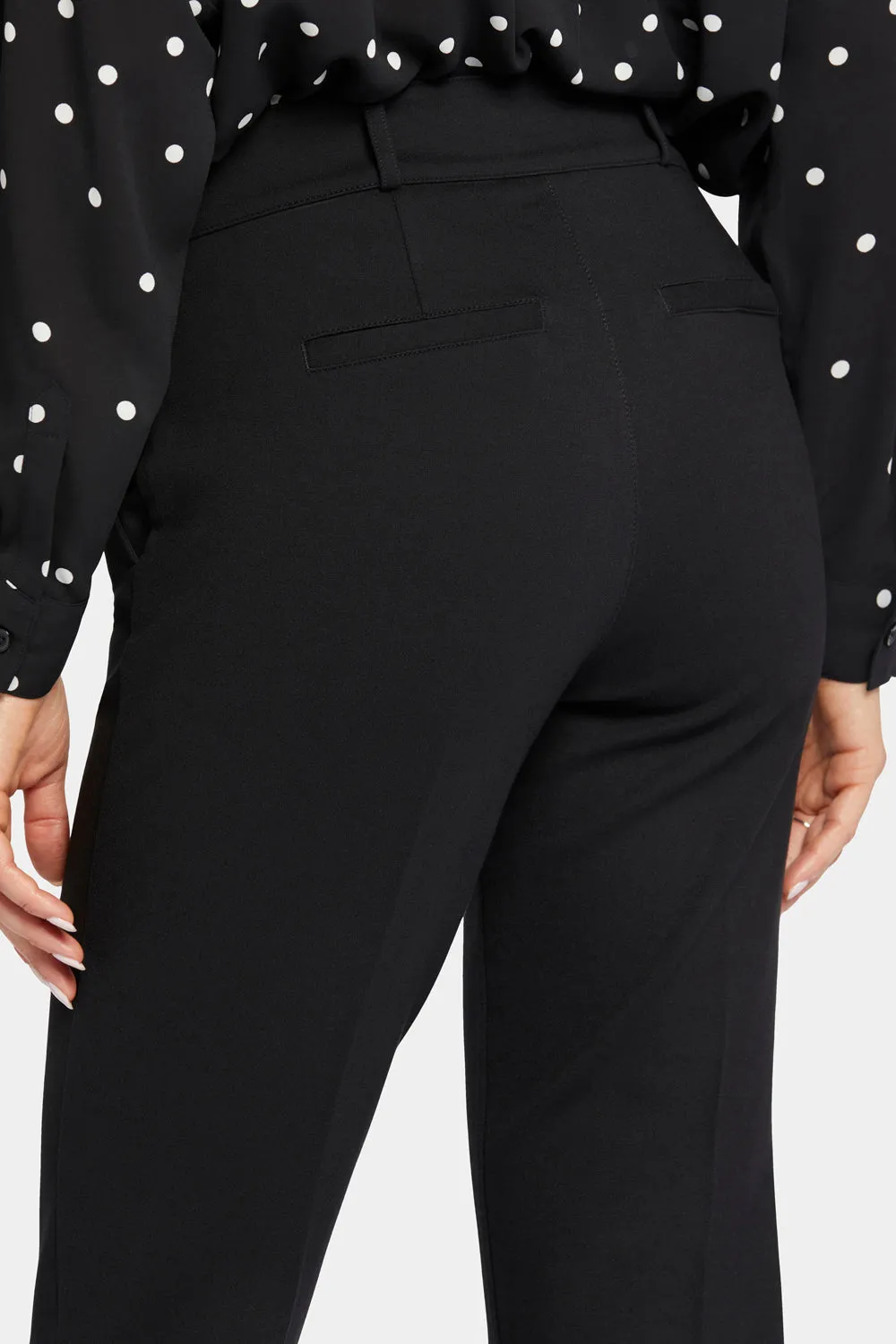 NYDJ Classic Trouser Hose Petite Black Ponte