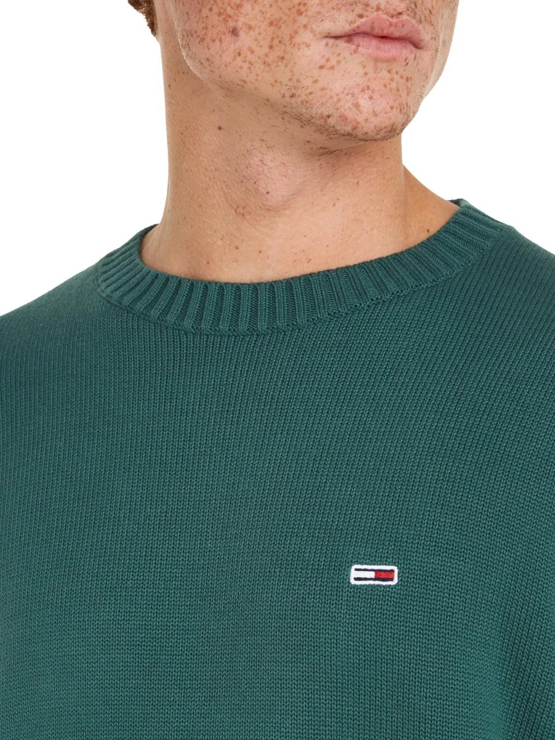 Tommy Jeans Pullover Rundhals Court Green Grün