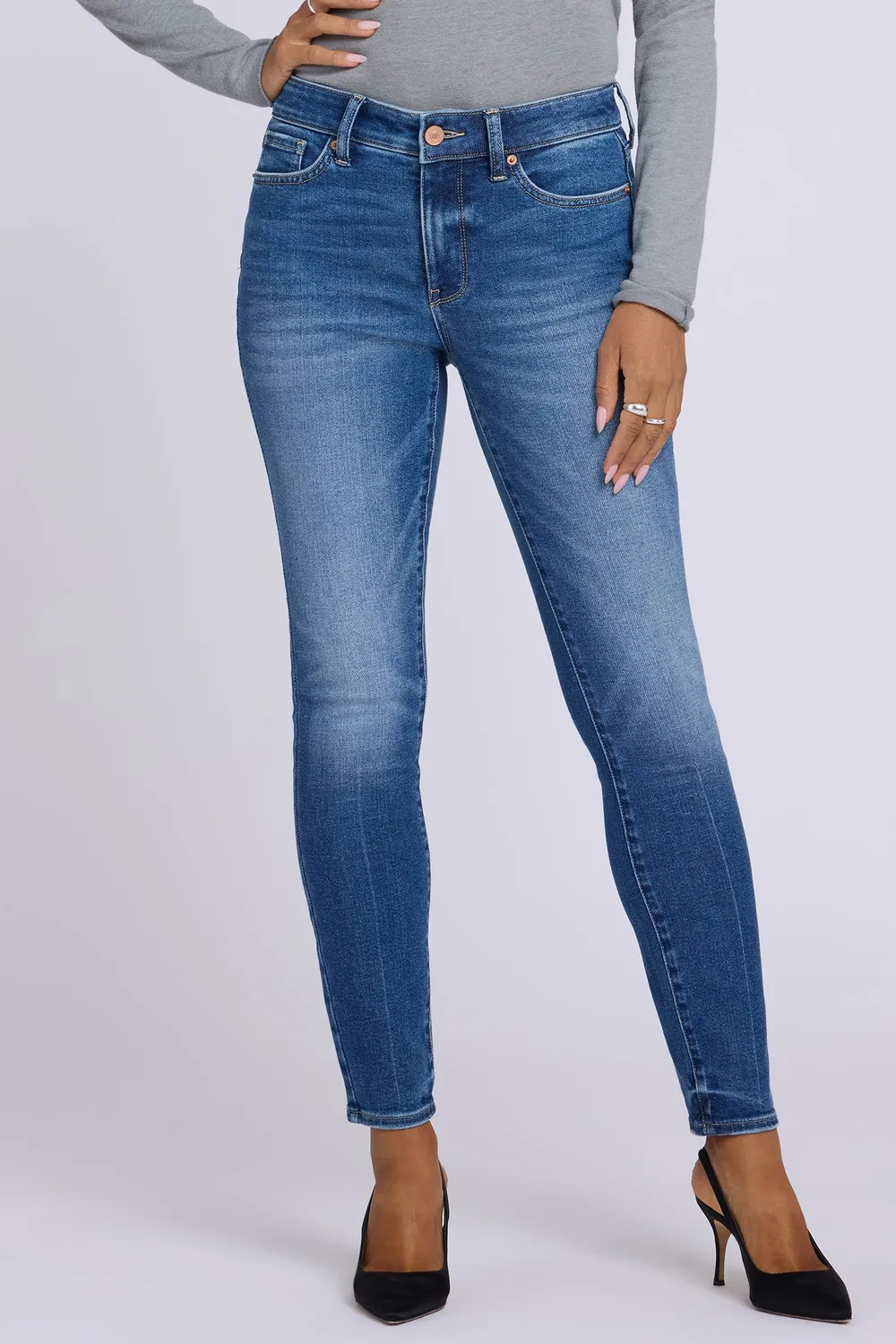 NYDJ Ami Skinny Petite Jeans Anthurium blau