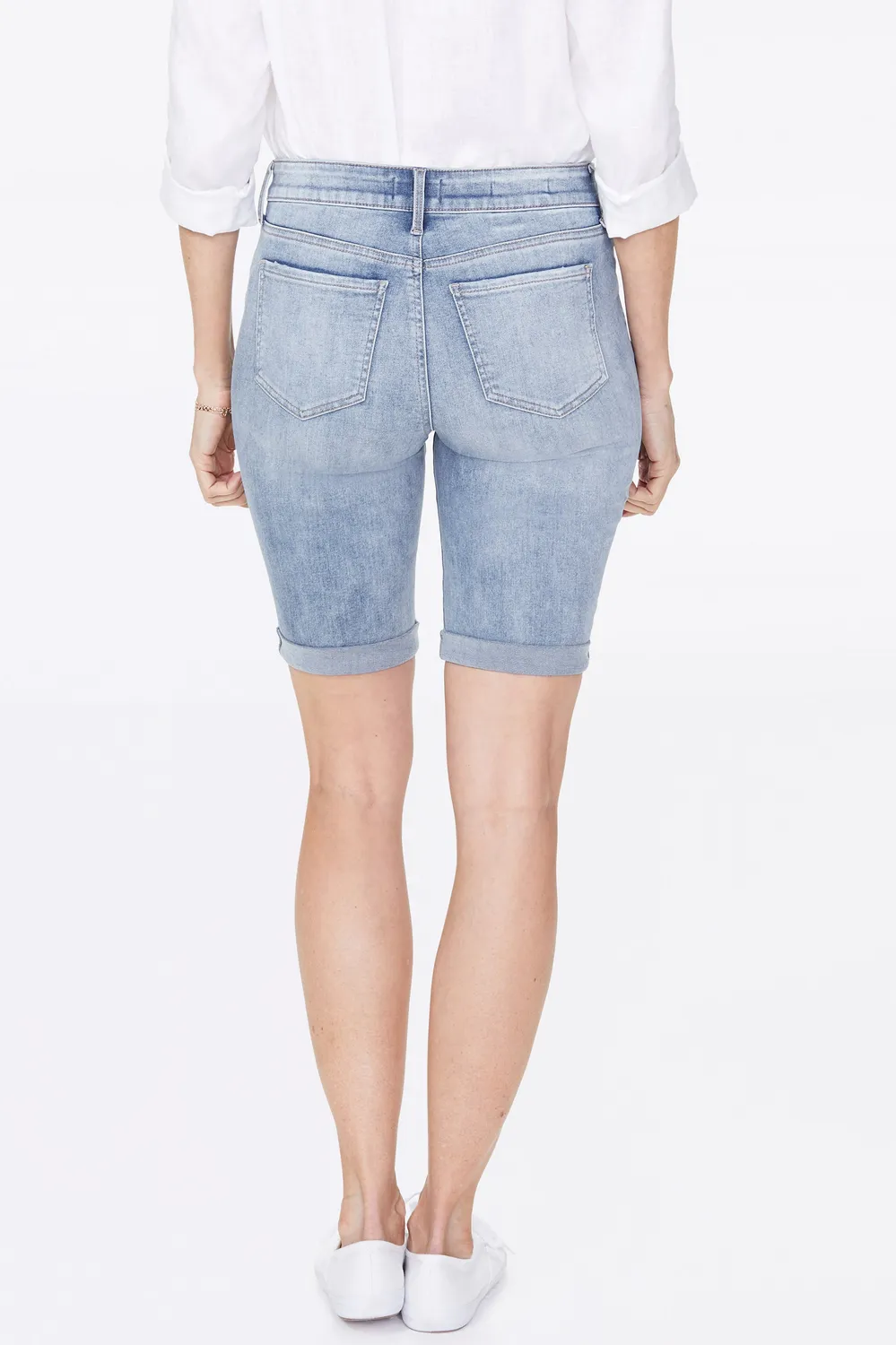 NYDJ Briella 11 Inch Shorts Biscayne Denim