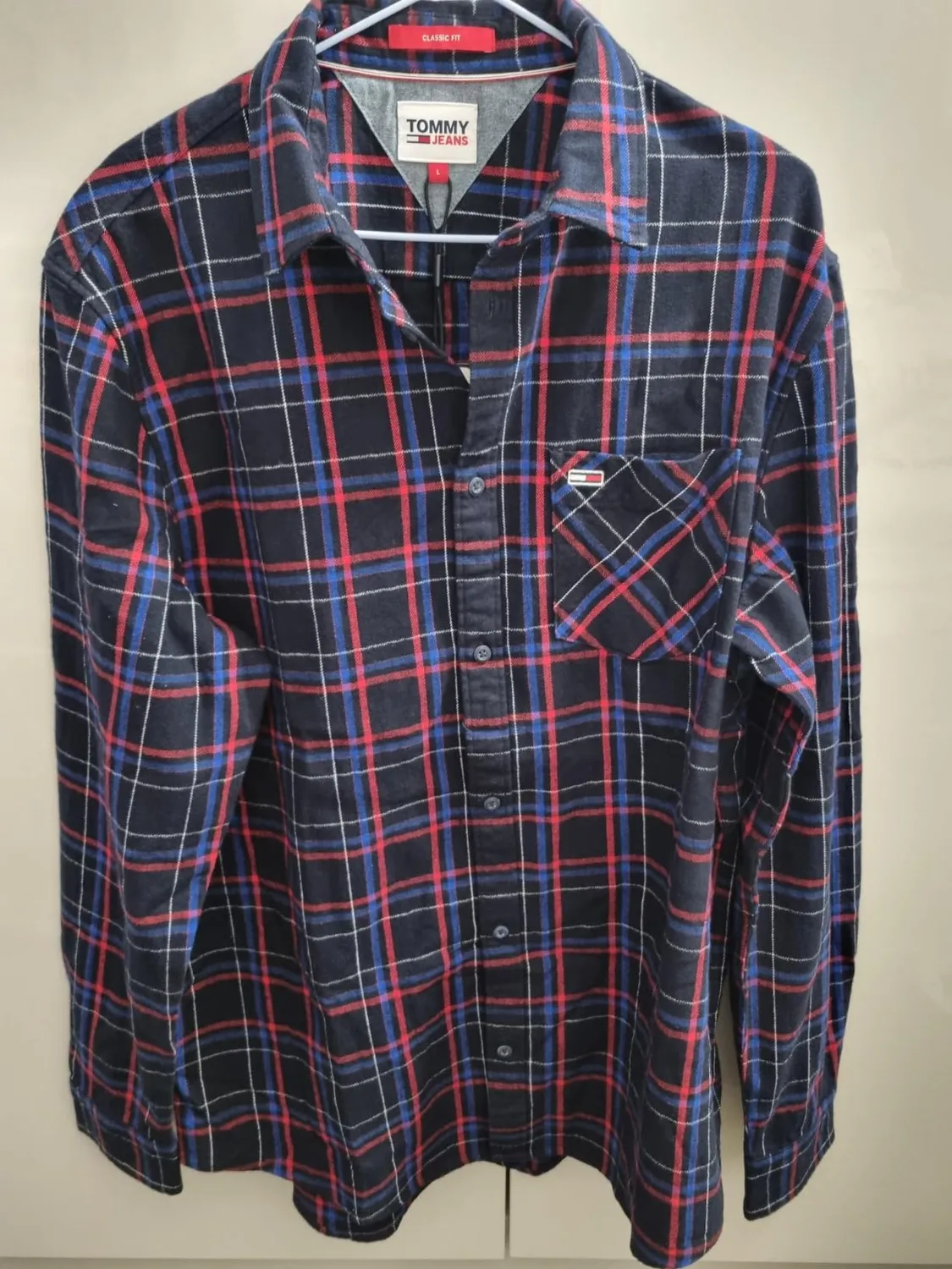 Tommy Jeans Check Pocket Freizeithemd Herren Karo