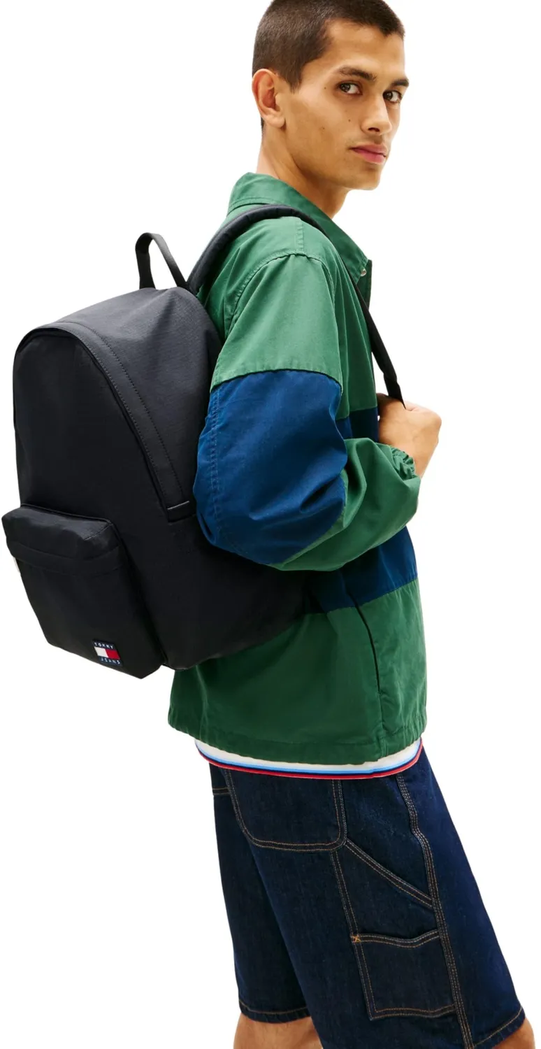 Tommy Jeans Daily Ripstop Rucksack Schwarz Nylon