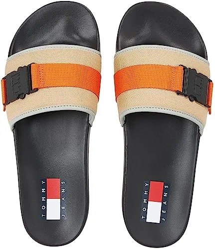 Tommy Jeans TJM Bucke Pool Slide Schlappen 46 EU