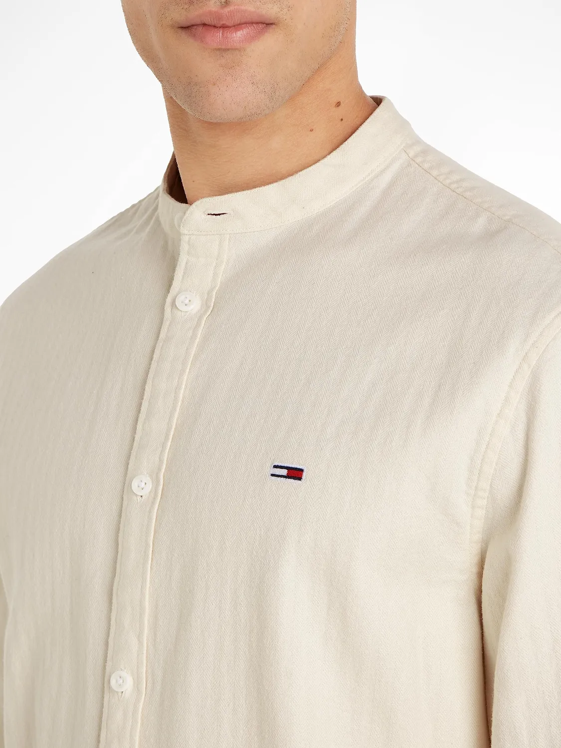 Tommy Jeans Herren Freizeithemd Langarm Baumwolle